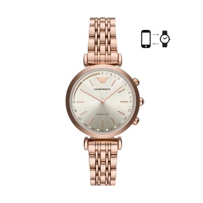 hybrid smartwatch rose gold