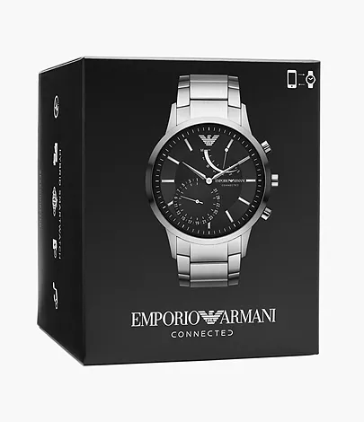Slime fiber Typical Emporio Armani Stainless Steel Hybrid Smartwatch - ART3037 - Watch Station