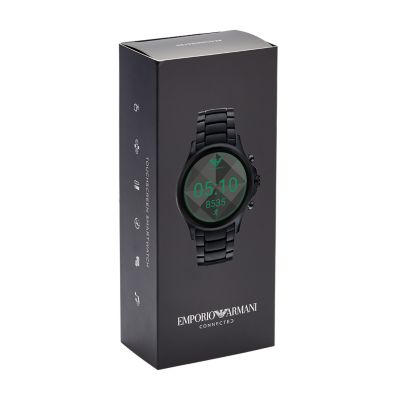 Emporio Armani Men's Black Stainless 