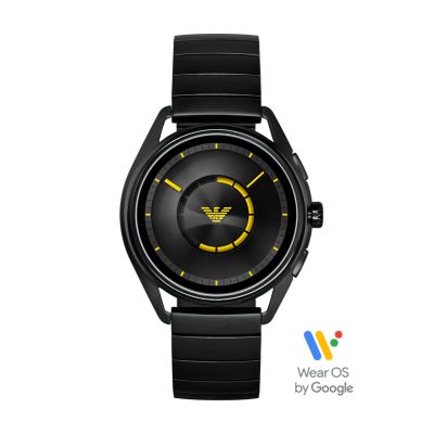 armani smartwatch black