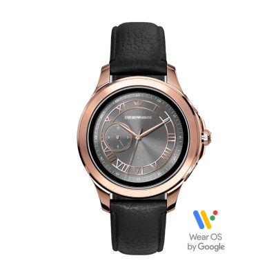 armani smartwatch black