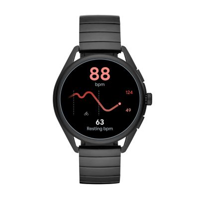 armani smartwatch black