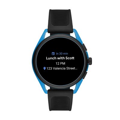 armani smartwatch blue