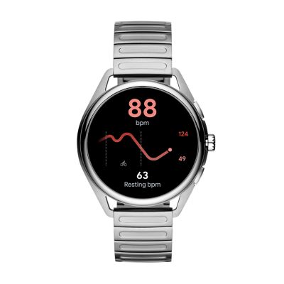 armani smartwatch silver