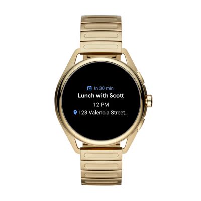 armani smartwatch gold