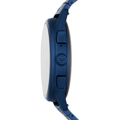 armani smartwatch blue