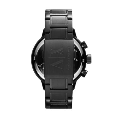 Black metal wrist online watch