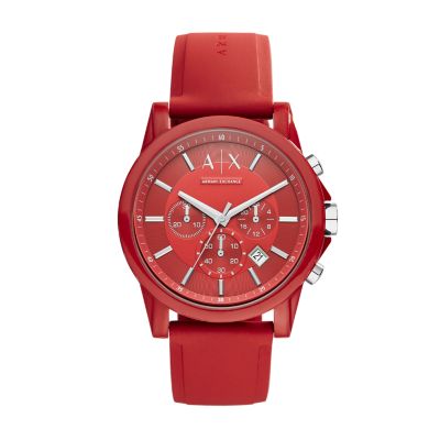 Armani Exchange Chronograph Red 