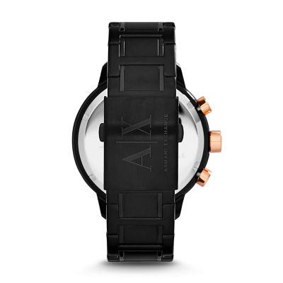Armani Exchange Chronograph Black Steel Watch - AX1350 - Watch Station