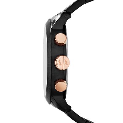 Armani Exchange Chronograph Black Steel Watch - AX1350 - Watch Station