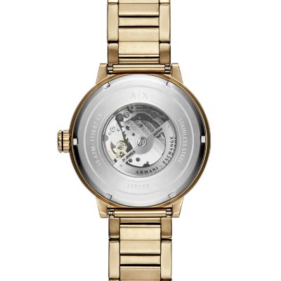 armani exchange skeleton watch