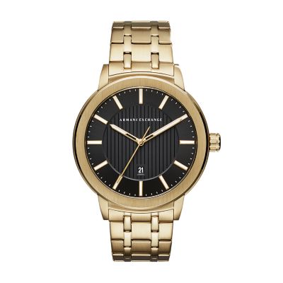 Gold-Tone Stainless Steel Watch 