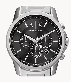 Montre chronographe Armani Exchange en acier inoxydable