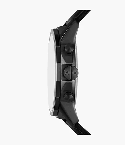 Armani Exchange Chronograph Black Leather Watch - AX1724 - Watch Station