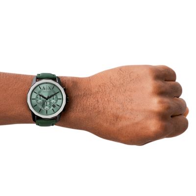 Watch Watch Station Armani - Leather Exchange AX1725 Green Chronograph -