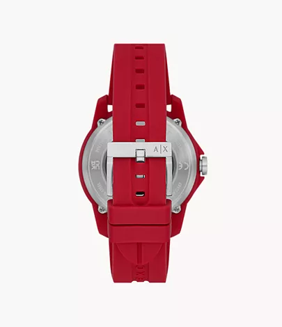 Armani Exchange Automatic Red Silicone Watch - AX1728 - Watch Station