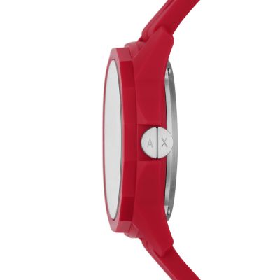 Silicone - Watch Exchange Watch - Station AX1728 Automatic Armani Red