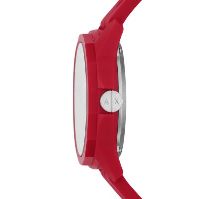 Armani Exchange Automatic Red Silicone Watch - AX1728 - Watch Station