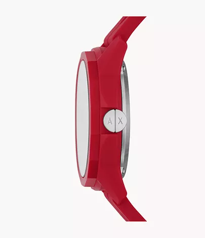 Armani Exchange Automatic Red Silicone Watch - AX1728 - Watch Station
