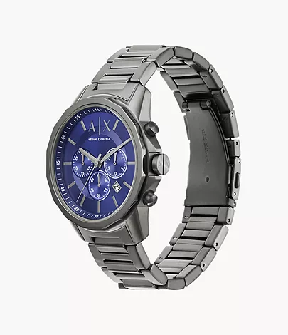 Armani Exchange Chronograph Gunmetal Stainless Steel Watch - AX1731 - Watch  Station