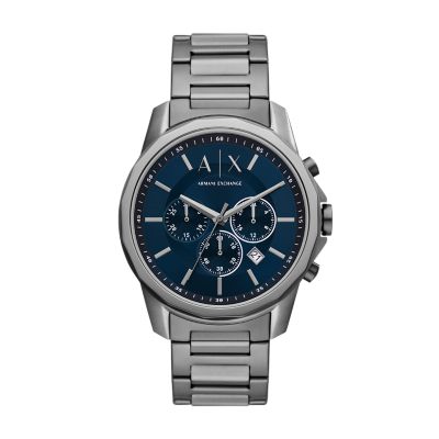 Armani Exchange Chronograph Blue Stainless Steel Watch