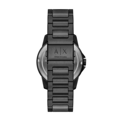 Armani Exchange Moonphase Multifunction Black Stainless Steel