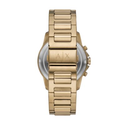 Watch Exchange - - Watch Stainless Station AX1739 Chronograph Steel Bronze Armani Gold-Tone
