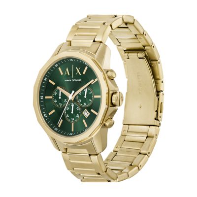 Armani Exchange Gold-Tone AX1746 Station Watch Stainless Watch - - Chronograph Steel