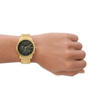 Armani Exchange Chronograph Gold-Tone Stainless Steel Watch - AX1746 -  Watch Station | Quarzuhren