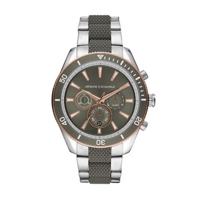 Armani Exchange Chronograph Two-Tone Steel Watch