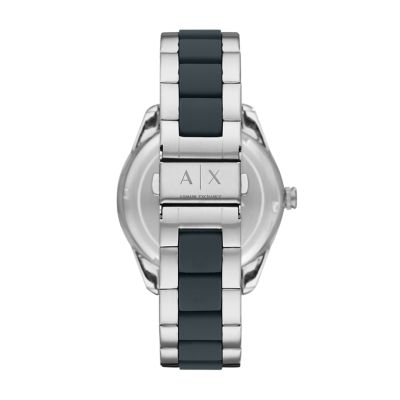 Armani Exchange Three Hand Date Two Tone Stainless Steel Watch Ax14 Watch Station