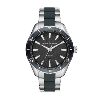 armani exchange stainless steel