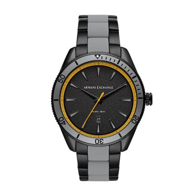 Armani Exchange Two Tone Watch Deals, SAVE 53%.