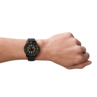 Armani Exchange Three-Hand Black Station AX1855 Watch - - Stainless Watch Steel