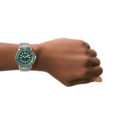 Armani Exchange Three-Hand Station Watch Steel - Watch Stainless AX1860 