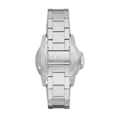 Armani Exchange Three-Hand Stainless Steel Watch - AX1861 - Watch