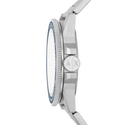 Armani Exchange Three-Hand Stainless Steel Watch - AX1861 - Watch