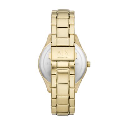 Armani Exchange Multifunction Gold-Tone Stainless Steel Watch - AX1866 -  Watch Station | Quarzuhren