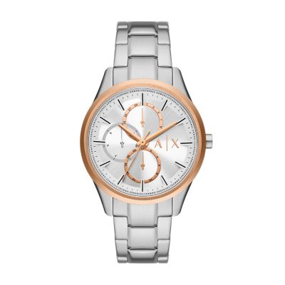 Armani Exchange Men's Multifunction Stainless Steel Watch - Silver