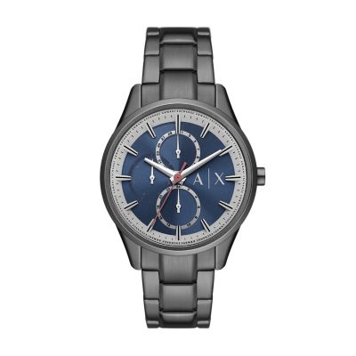 Armani Exchange Men's Multifunction Gunmetal Stainless Steel Watch - Gunmetal