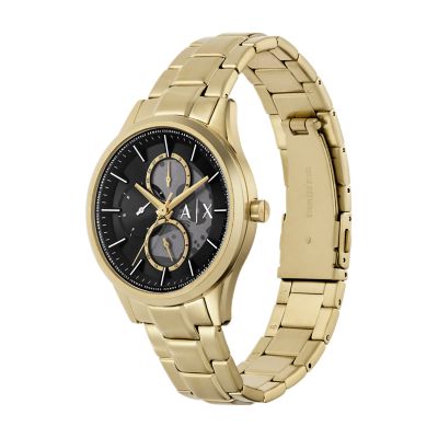 Armani Exchange AX1875 Gold-Tone Watch Stainless Multifunction - - Steel Watch Station