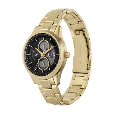 Armani Exchange Multifunction Gold-Tone Stainless Steel Watch