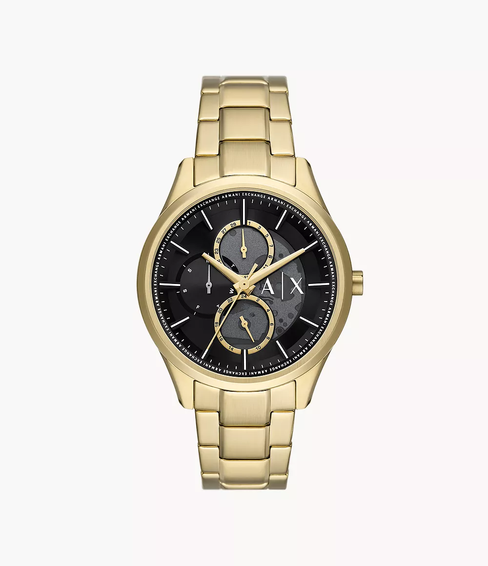 Armani Exchange Multifunction Gold-Tone Stainless Steel Watch - AX1875 -  Watch Station | Quarzuhren