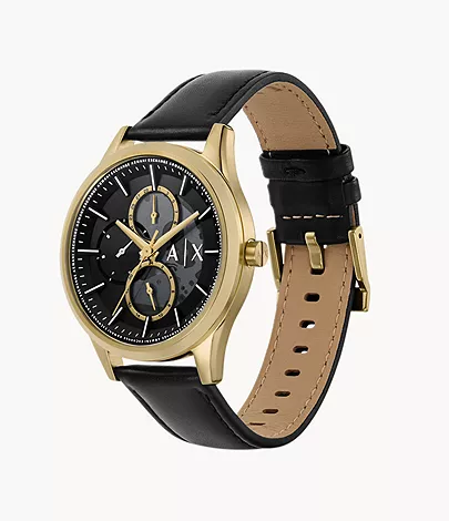 Black Exchange - Station - Armani Watch AX1876 Watch Leather Multifunction