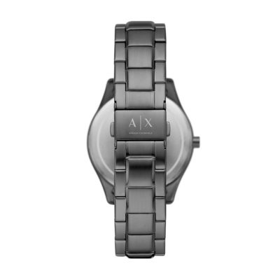 Armani Exchange Multifunction Gunmetal Stainless Steel Watch