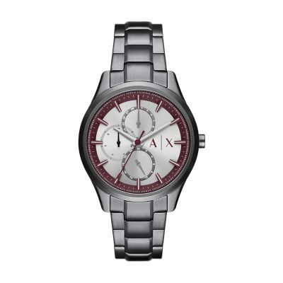 Exchange Watch - Stainless Gunmetal Watch - Multifunction Station Steel Armani AX1877