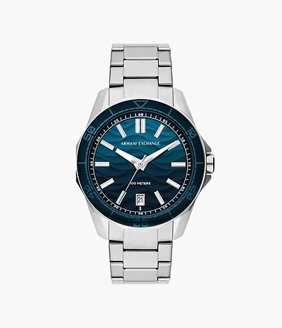 Armani Exchange Three-Hand Date Stainless Steel Watch - AX1950 - Watch  Station