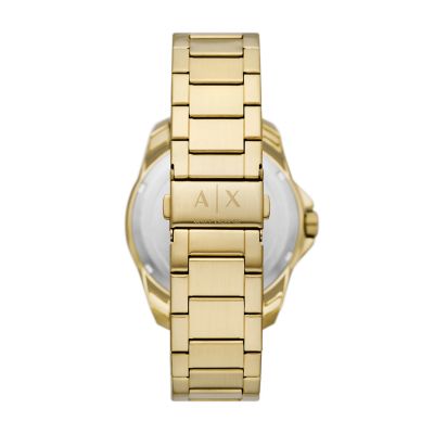 Armani Exchange Three-Hand Date Gold-Tone Stainless Steel Watch - AX1951 -  Watch Station
