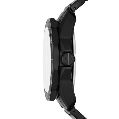 Armani Exchange Three-Hand Date Black Stainless Steel Watch - AX1952 -  Watch Station