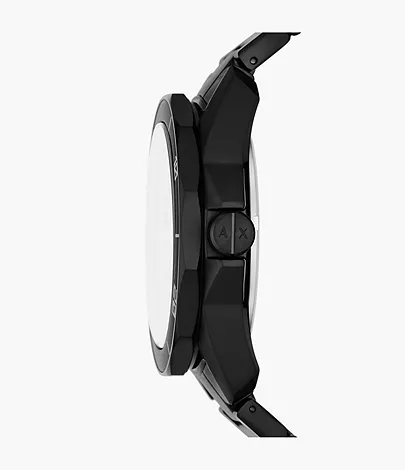 Armani Exchange Three-Hand Date Black Stainless Steel Watch - AX1952 -  Watch Station